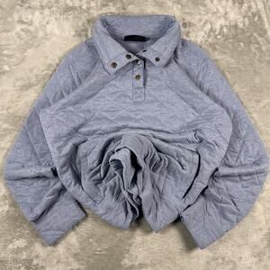 Marmot Women's Large Light Blue Quilted Long SleevePullover Sweatshirt